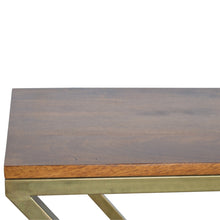 Z-shaped Golden Side Table