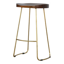 Barstool With Gold Base