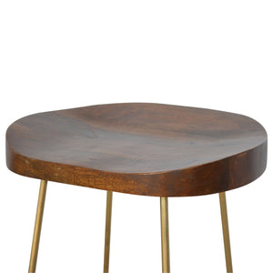 Barstool With Gold Base