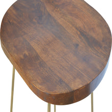 Barstool With Gold Base