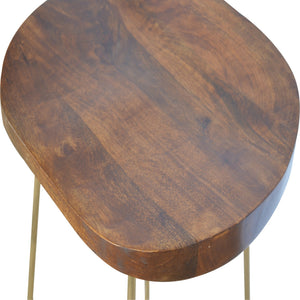 Barstool With Gold Base