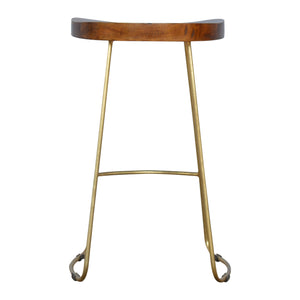 Barstool With Gold Base