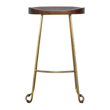 Barstool With Gold Base