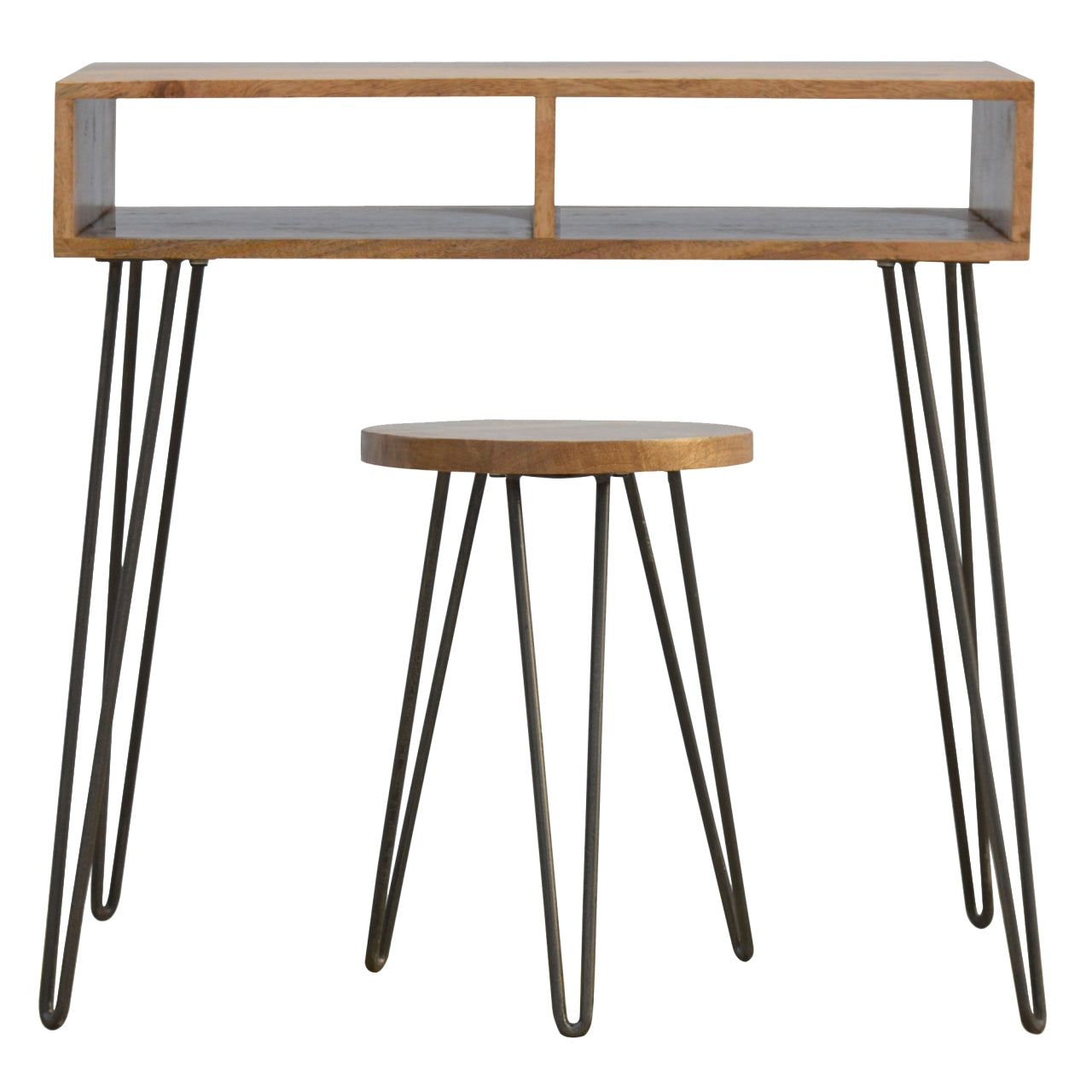 Writing Desk With Stool In Iron