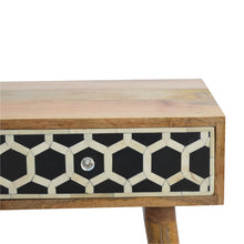 Small (85cm wide) Bone Inlay Console Table with 2 Drawers