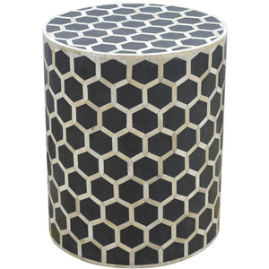 Bone Inlay Occasional Stool