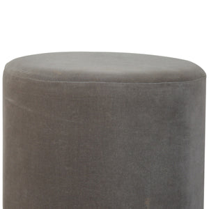 Dusty Pink Velvet Footstool with Gold Base