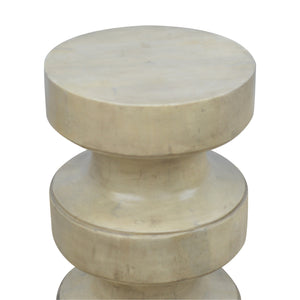 Dumbbell Style Occasional Accent Stool