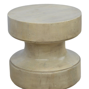 Dumbbell Style Occasional Accent Stool