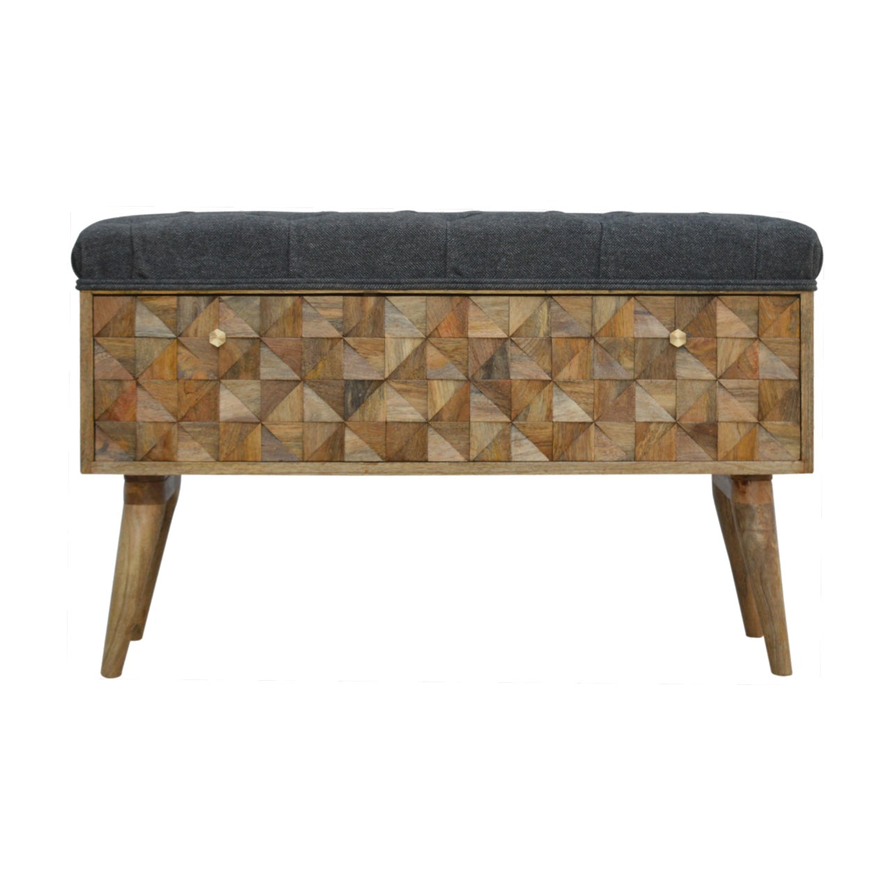 Pineapple Carved Bench