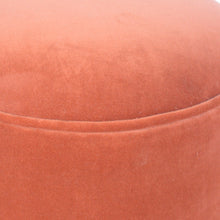 Brick Red Velvet Nordic Style Footstool