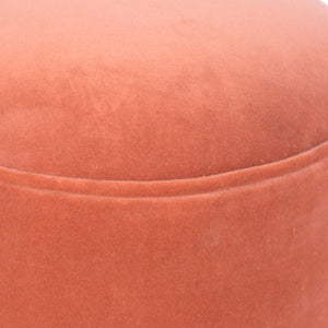 Brick Red Velvet Nordic Style Footstool