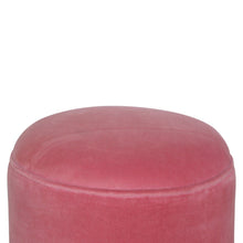 Pink Velvet Nordic Style Footstool