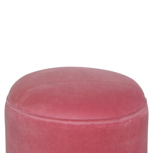 Pink Velvet Nordic Style Footstool