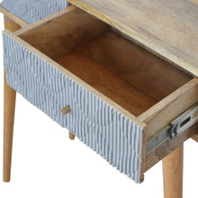 Geometric Carved Console Table