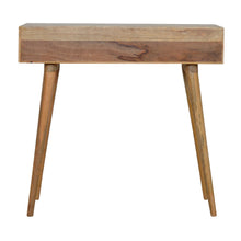 Geometric Carved Console Table