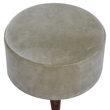 Mocha Velvet Nordic Style Footstool