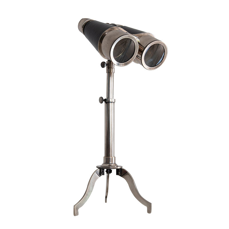 Replica Victorian Binoculars with Tripod, Silver