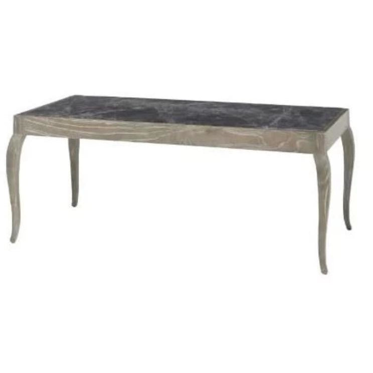 Karla Black Marble Glass Top Coffee Table with Nordic Lime Oak Legs