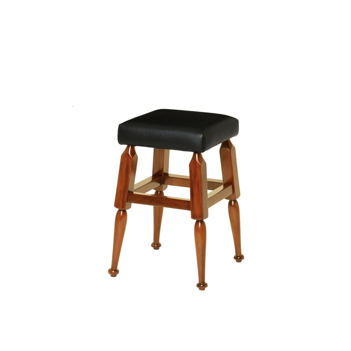 Mayan Low Barstool, Black