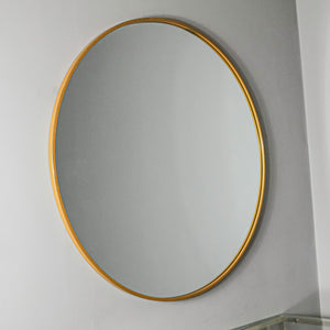 Gold Manhattan Round Mirror - Medium