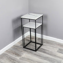 Marble Display  Side Tables (set of 2)