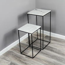Marble Display  Side Tables (set of 2)