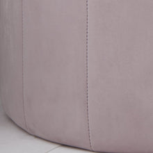 Round Pastel Pink Plush Stool