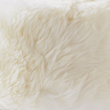 Natural (White) Sheepskin Stool