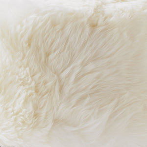 Natural (White) Sheepskin Stool