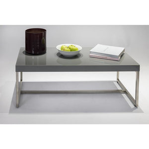 Industrial Stainless Steel Grey Coffee Table