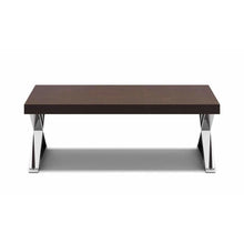 Polished Stainless Steel Cross Legged Coffee Table
