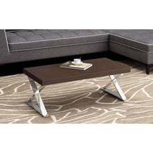 Polished Stainless Steel Cross Legged Coffee Table