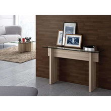Glass Top Console Table