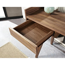 Walnut Veneer Desk/Console Table