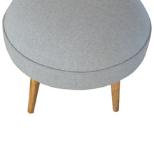 Grey Tweed Nordic Style Footstool