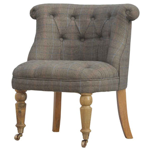 Petite Multi Tweed Accent Chair