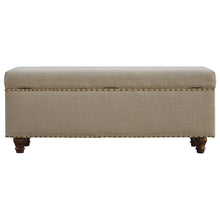 Studded Hallways Linen Lid-up Bench