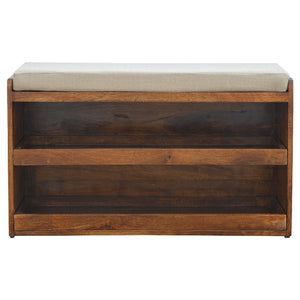 Solid Wood Shoe Storage Unit Bench