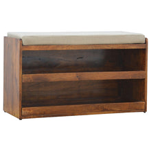 Solid Wood Shoe Storage Unit Bench