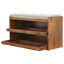 Solid Wood Shoe Storage Unit Bench