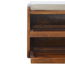 Solid Wood Shoe Storage Unit Bench