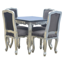 Marble top dining table and chairs