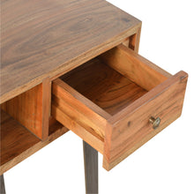 Caramel Writing Desk with Iron Legs / Console Table