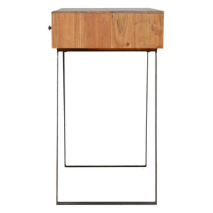 Caramel Writing Desk with Iron Legs / Console Table