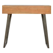 Caramel Writing Desk with Iron Legs / Console Table