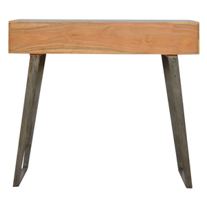 Caramel Writing Desk with Iron Legs / Console Table